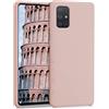 kwmobile Custodia Compatibile con Samsung Galaxy A71 Cover - Back Case per Smartphone in Silicone TPU - Protezione Gommata - rosa antico matt