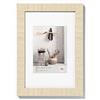 walther design Bianco Crema 60 x 90 cm con passe-partout, Home Cornice in Legno HO090W