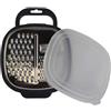 Fackelmann Grattugia rettangolare con contenitore, 25 x 19 x 6 cm, Sybaris