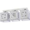 Dalber - Lampada da soffitto E-27, Chiaro di luna grigio, Multicolore, 48 x 12.5 x 20.5