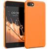 kwmobile Cover per Apple iPhone SE (2022/2020) / iPhone 8/7 Custodia - Back Case per Smartphone in Silicone TPU - Protezione Gommata - arancia fruttata