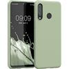 kwmobile Custodia Compatibile con Huawei P30 Lite Cover - Back Case per Smartphone in Silicone TPU - Protezione Gommata - verde grigio