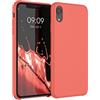 kwmobile Custodia Compatibile con Apple iPhone XR Cover - Back Case per Smartphone in Silicone TPU - Protezione Gommata - corallo vivo