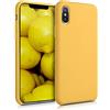 kwmobile Custodia Compatibile con Apple iPhone XS Cover - Back Case per Smartphone in Silicone TPU - Protezione Gommata - miele
