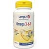LongLife® Omega 3 6 9 | Con olio di pesce, borragine e lino | 1000mg omega 3, 615mg omega 6 e 400mg omega 9 per dose giornaliera | Benessere cardiaco, cerebrale, della vista | 50 perle | Senza glutine