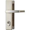 ABUS 084126 - Bandella protettiva HLZS814 F2, con maniglia su entrambi i lati e protezione cilindro di forma quadrata, in argentone
