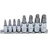 BGS 6847 | Serie di estrattori viti | 6,3 mm (1/4) / 10 mm (3/8) | per attacco esagonale difettoso 3 - 10 mm| | 8 pz.