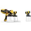 Wagner 2361538 Spruzzatore Universale W 590 Flexio + Serbatoio Spray per Legno/Metallo per Finiture Particolarmente Lisce, Contenitore 600 Ml