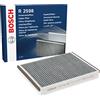 Bosch Filtro Abitacolo ai Carboni Attivi R2598, Filtro di Ricambio - Contro cattivi odori, polline e polvere per un'aria più pulita all'interno del veicolo