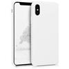 kwmobile Custodia Compatibile con Apple iPhone X Cover - Back Case per Smartphone in Silicone TPU - Protezione Gommata - bianco