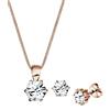 Elli Set da Donna in Argento 925 con Cristallo Bianco Brillante