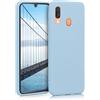 kwmobile Custodia Compatibile con Samsung Galaxy A40 Cover - Back Case per Smartphone in Silicone TPU - Protezione Gommata - blu chiaro matt