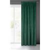 Eurofirany VILLA Tenda Oscurante Con Fettuccia Arricciatenda - Extra Lunga, Elegante, Tinta Unita per Soggiorno, Camera da Letto, Densità 290 g/m², 140x270 cm, Verde Scuro