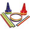 Italveneta Didattica - Kit Saltarello Piccolo, Stimolazione Motoria e Creativa per Bambini, Set Dinamico di 21 Pezzi per Giochi di Agilità e Coordinazione, Colori Misti Rosso, Giallo, Verde, Blu