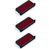 Trodat Sign Diffusion - Tamponi di ricambio per timbri 6/4912, 3 pezzi, colore: rosso