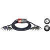 Stagg SML3/8P8P E Cavo Pro-Series loom 8 Jack Mono, 6,3 mm a 8 Jack Mono, 6,3 mm, 3m