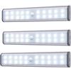 MOSTON Luci per cabinet con sensore di movimento, 20 LED wireless sotto armadio con batteria ricaricabile incorporata, luci di notte magnetiche fisse ovunque per armadio armadio da cucina (3 pack)