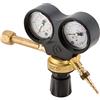 OXYTURBO RIDUTTORE PRESSIONE CO2 ARGON MIX CON 2 MANOMETRI PROFESSIONAL ATTACCO ITALIA FEMMINA W21.80 rhi CUFFIA OXYTURBO GAS COMPRESSI FINO A 300 BAR PER SALDATRICI MIG/MAG/TIG