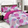 Italian Bed Linen Set Copripiumino Fantasy, Lavorato in Italia - Parure Copri Piumino - Sacco Piumone 150x200 cm con Patella e federa Cuscino, Singolo, Soffioni