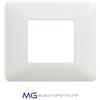 BTICINO AM4802BBN Placca 2 Moduli Bianco in tecnopolimero Matix