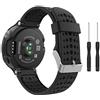 MoKo Cinturino Compatibile con Garmin Forerunner 235/235 Lite/220/230/620/630/735XT Smartwatch, Braccialetto di Ricambio in Morbido Silicone - Nero e Nero