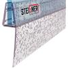STEIGNER Guarnizione doccia, 100cm, per spessore vetro 3,5/4/ 5 mm, guarnizione dritta in PVC, UK04