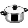 Lacor 14422- Pentola con coperchio garinox 22 cm 5 l