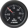 SIMONI RACING BV/B2 Indicatore Meccanico di Pressione Turbo+VAC specifico per motori Turbo Diesel, Nero