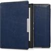 kwmobile Custodia eReader Compatibile con Kobo Aura H2O Edition 1 Cover - eBook Reader Flip Case - Cover eReader Simil Pelle - Blu Scuro
