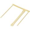 Fast 50 raccoglitori di archivi in plastica beige per documenti standard, 9 cm