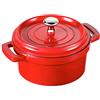 Lacor 25914- Pentola di alluminio pressofuso, 14 cm, colore rosso