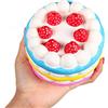 Anboor 4.33 Squishies Jumbo Slow Rising Kawaii Colorful Squishies Strawberry Cake Scented 1 Pz