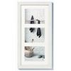 walther design Cornice Bianco Polare 3X 13x18 cm Galleria con passe-partout, Home Cornice in Legno HO338V