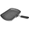 Tognana Grill Rettangolare con Manico Pieghevole Mythos, Alluminio, Grigio, 1
