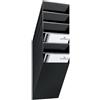 Durable - Flexiboxx 6 A4, espositore da parete, f.to A4 verticale, 6 comparti, 240x690x135 mm, nero (cod. #1709760060)