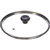 Moneta Coperchio Piatto, Vetro, Trasparente, Diametro 26 cm