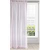 Eurofirany ARGEA Tenda per Interni Trasparenti con Fettuccia Arricciatenda-1 Pz. Voile Decorativo Finestra per Cameretta, Soggiorno, da Letto Salotto Moderne, Poliestere, Rosa, 140x270 cm
