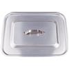 Baldassare Agnelli Pentole Agnelli ALMA183B35 Alluminio Professionale 3 mm, Coperchio Rettangolare Piano con Angoli Tondi, 35 x 26 cm
