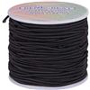 BENECREAT 2 mm 50Yard/50m cordino elastico di filati stretch Fabric crafting string, Tessuto, Black, 2 mm