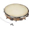 Fuzeau 590 - Tamburello, pelle naturale, 25 cm + 18 piatti