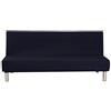 Aisaving Fodera per divano senza braccioli tinta unita Stretch Fodera per fodera per futon 3 posti Fodera per divano pieghevole per elastici 3 posti Pieghevole Divano letto senza braccioli 200 x 130 cm