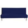 Aisaving Fodera per divano senza braccioli tinta unita Stretch Fodera per fodera per futon 3 posti Fodera per divano pieghevole per elastici 3 posti Pieghevole Divano letto senza braccioli 200 x 130 cm