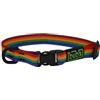 bub's Collare Piccolo per Cane di Piccola Taglia a Chiusura Rapida. Morbido, Anallergico, Lavabile, Regolabile e Resistente. (Controllo Dimensione: Collo da 25 a 36) (Rainbow)
