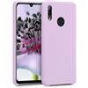 kwmobile Cover per Huawei P Smart (2019) Custodia - Back Case per Smartphone in Silicone TPU - Protezione Gommata - malva pastello
