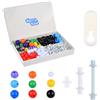 Kare & Kind Kit di 240 modelli di chimica organica per insegnanti e studenti - 86 atomi, 153 legami, 1 strumento di rimozione delle maglie corte, manuale di istruzioni, scatola di plastica ABS - per