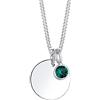 Elli Collana con Pendente con Cristallo da Donna, in Argento 925