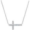 Elli Collana da Donna in Argento 925 con Cristallo, Croce