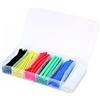 LSC ISOLANTI ELETTRICI Kit 100 guaine termorestringenti 2:1 di vari diametri lunghezza 100 mm colorate