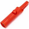 LSC ISOLANTI ELETTRICI Coccodrillo 52 mm completamente isolato rosso