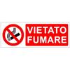 LSC ISOLANTI ELETTRICI Cartello vietato fumare 350X125 in alluminio